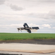 A test flight of a recent Amazon delivery drone design